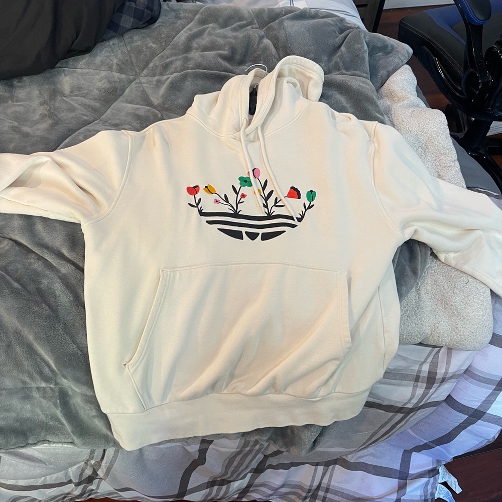 Men’s adidas floral hoodie size large